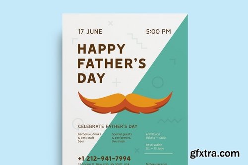 Father\'s day Poster Template