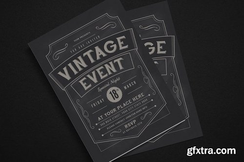 Vintage event flyer