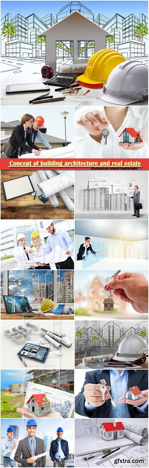 Concept of building architecture and real estate