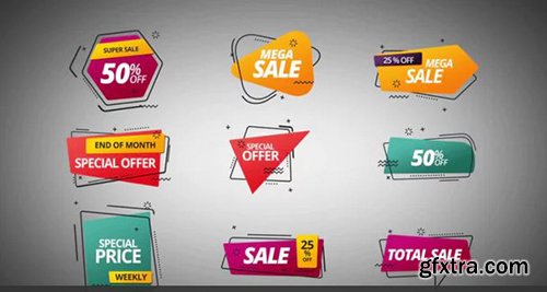 Shapes Price Labels - After Effects 74542