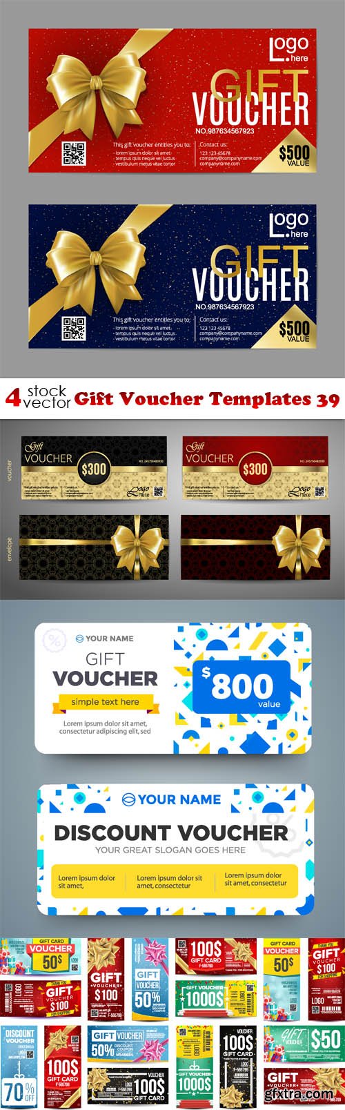 Vectors - Gift Voucher Templates 39