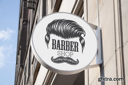 CM - Barbershop logos set 2372264