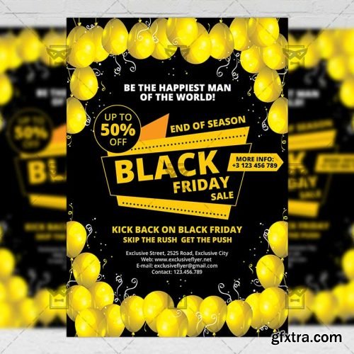 Black Friday Sale – Community A5 Flyer Template