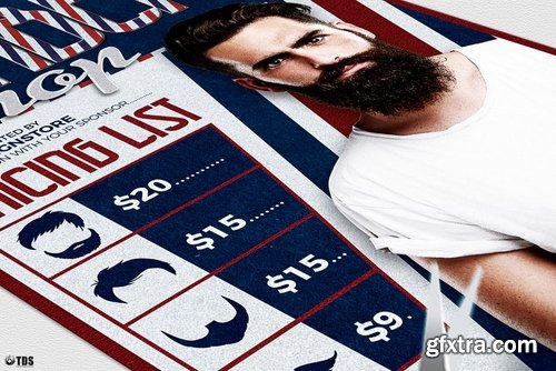 GraphicRiver - Barber Shop Flyer Template 15260428