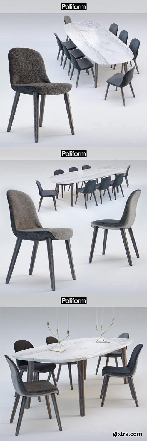 Poliform chair MAD DINNING Chair - MAD DINNING Table