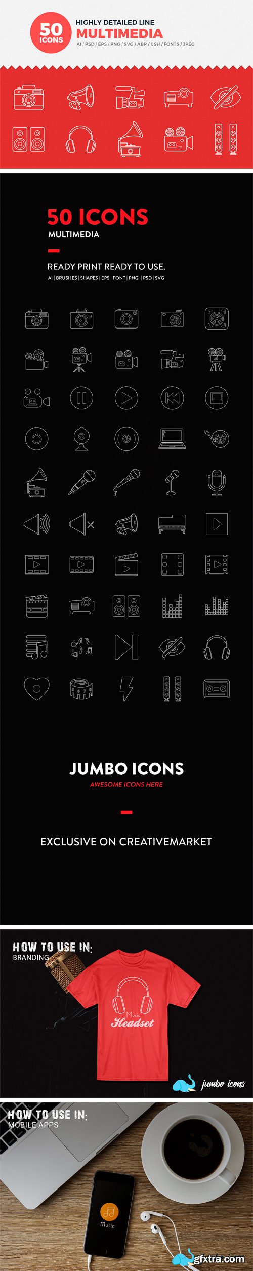 CM - JI-Line Multimedia Icons Set 2313559