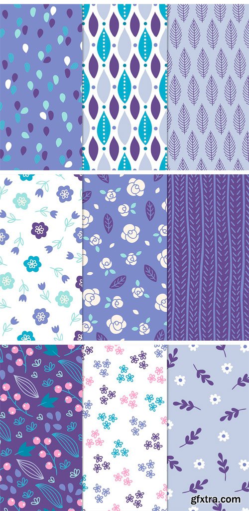 CM - 12 Ultra Violet Seamless Patterns 2272131