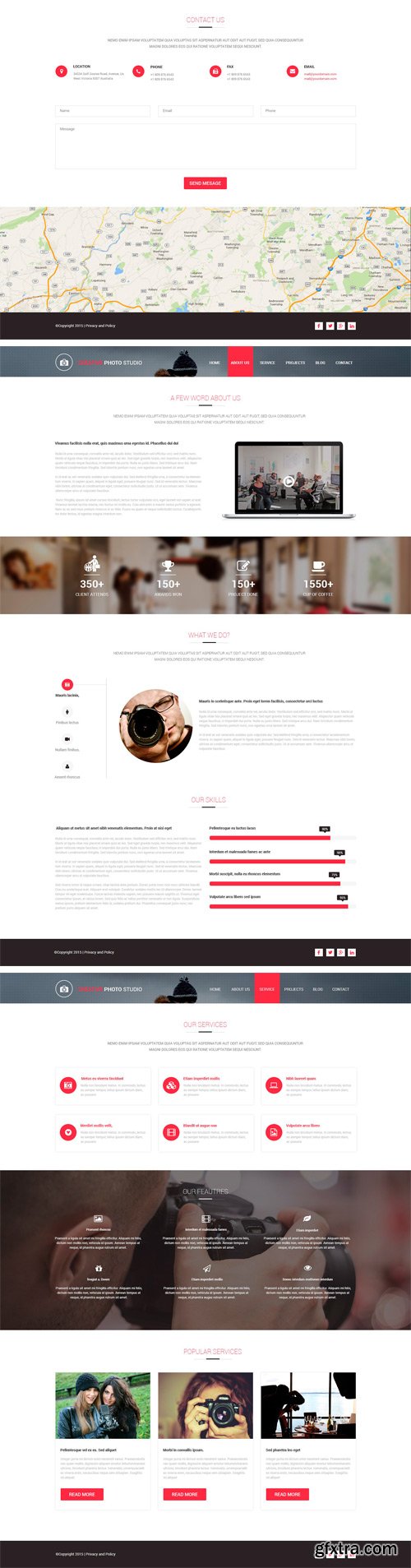 CM - Photo Studio PSD Website Template 2350035