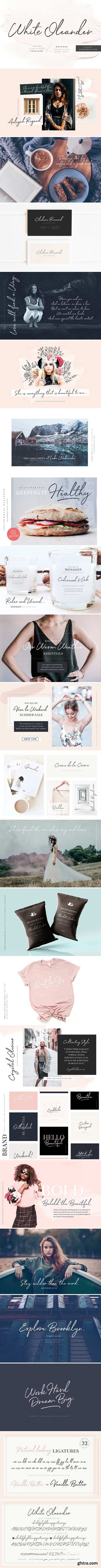 CM - White Oleander Handwritten Font 2357282