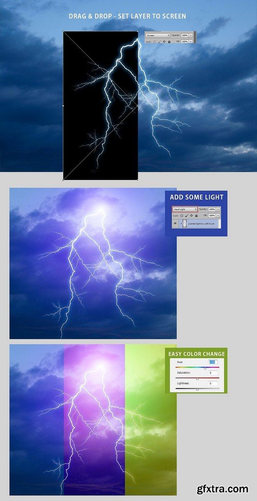 CM - 525 Rain, Snow, Lightning Overlays 2341676