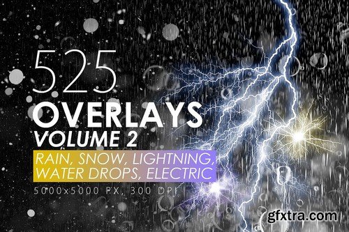 CM - 525 Rain, Snow, Lightning Overlays 2341676