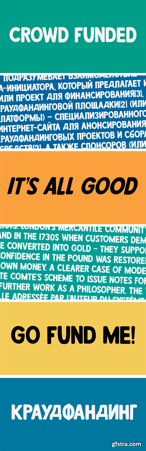 Crowd Funded Font Family