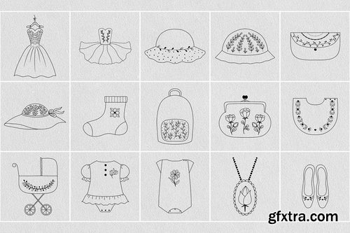 CM - 120+ Hand Drawn Vector Elements 2379083