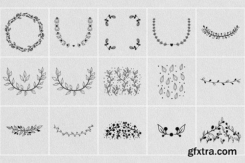 CM - 120+ Hand Drawn Vector Elements 2379083