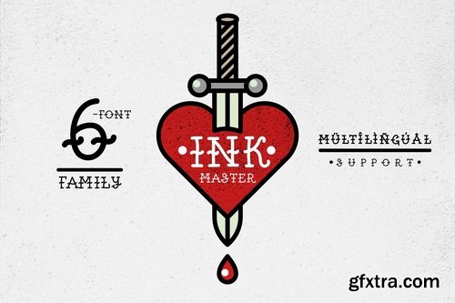 CM - Ink Master (6-font family) 2361301