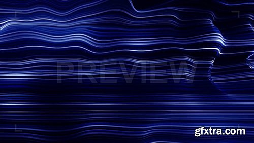 Abstract Blue Neon Wave Lines 73826