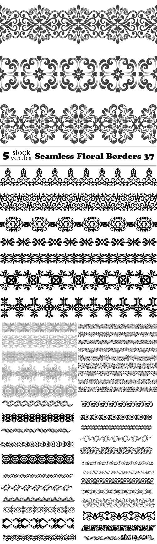 Vectors - Seamless Floral Borders 37