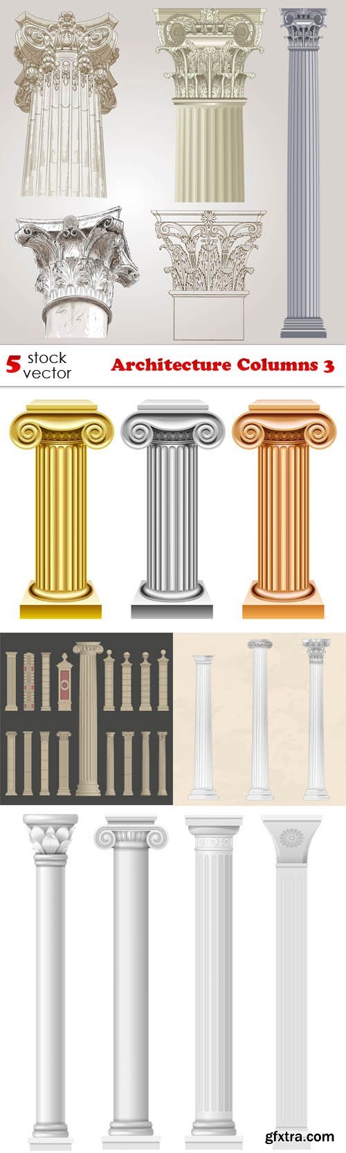 Vectors - Architecture Columns 3