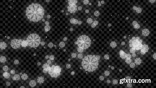 MA -Snowflake Falling Winter Motion Graphics 53686