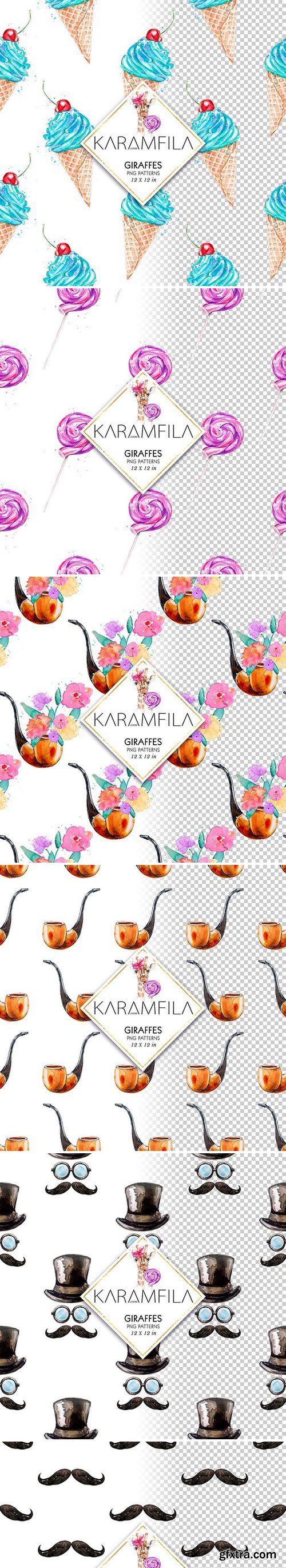 CM - Giraffes Seamless Patterns 1583908