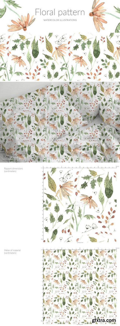 CM - Suface pattern, watercolor flowers 2325017