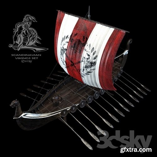 Scandinavian vikings set