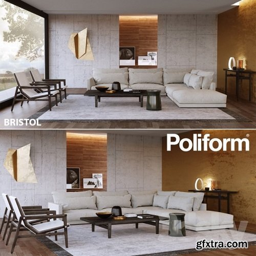 Set from Poliform Bristol 3d Model