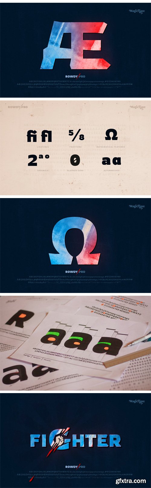 Rowdy Pro Font Family