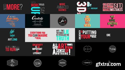 Videohive Animated Titles Pack V4 13435390