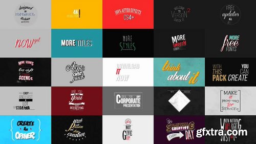 Videohive Animated Titles Pack V4 13435390