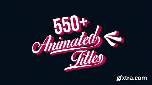 Videohive Animated Titles Pack V4 13435390