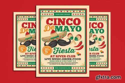 Cinco De Mayo Fiesta Flyer