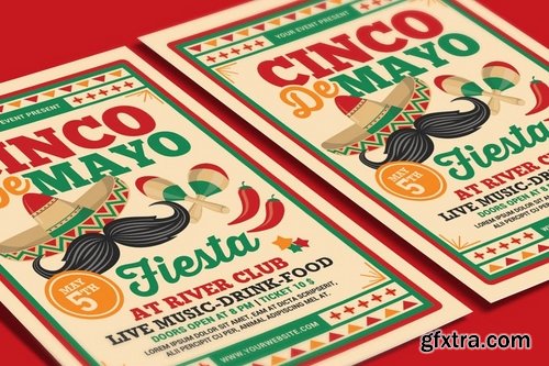 Cinco De Mayo Fiesta Flyer