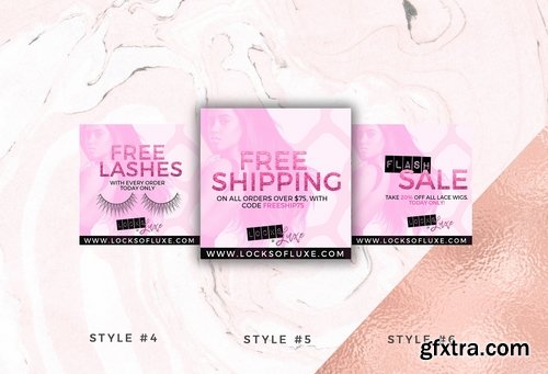 CM - Hair Business Flyer & IG Templates 2371601