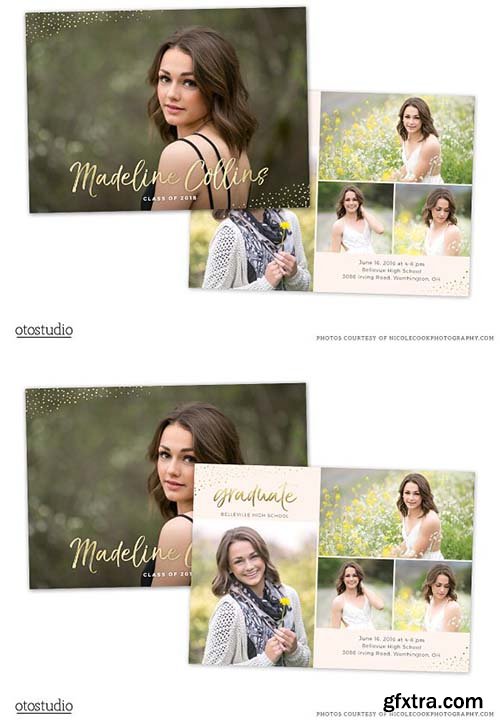 CreativeMarket - Graduation Senior Card Class of 2018 2389668