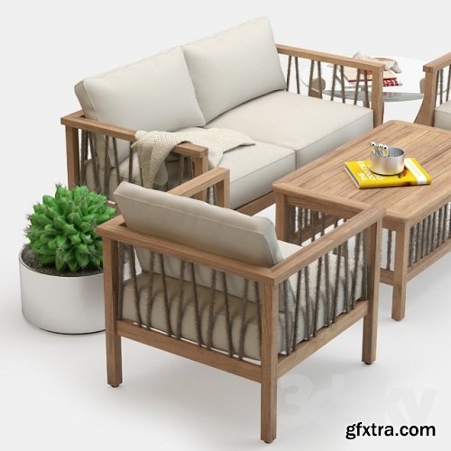 Altinci Cadde Serenity Garden Sofa Set