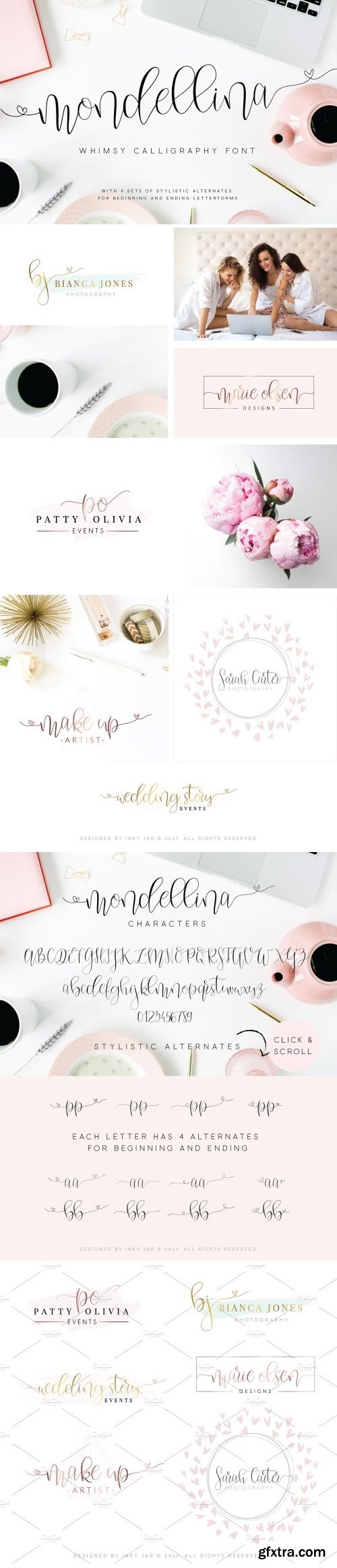 CM - Mondellina Script + 6 logo pack 1568664