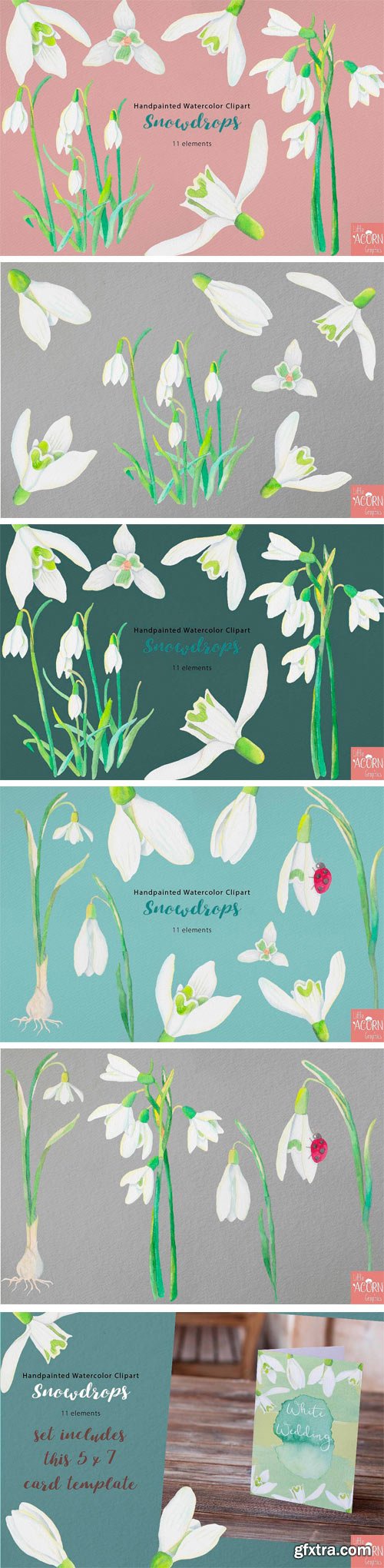 CM - Watercolor Wedding Snowdrops 2349037