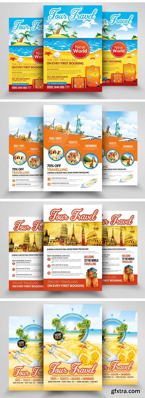 CM - 10 Tour Travel Agency Flyers Bundle 2267334