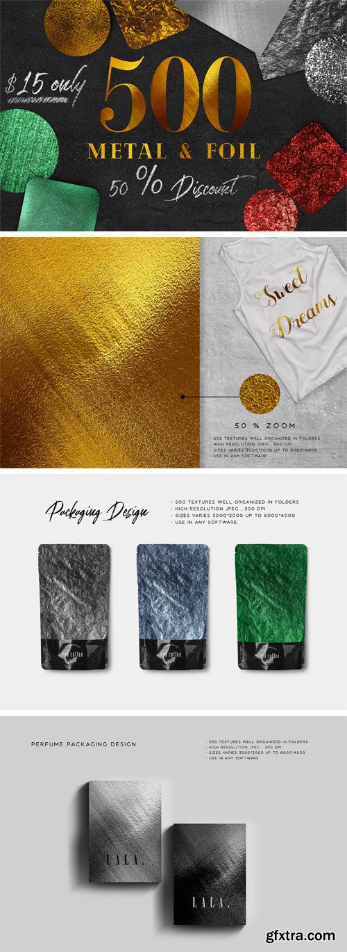 CM - Huge Gold foil Textures Bundle 2343142