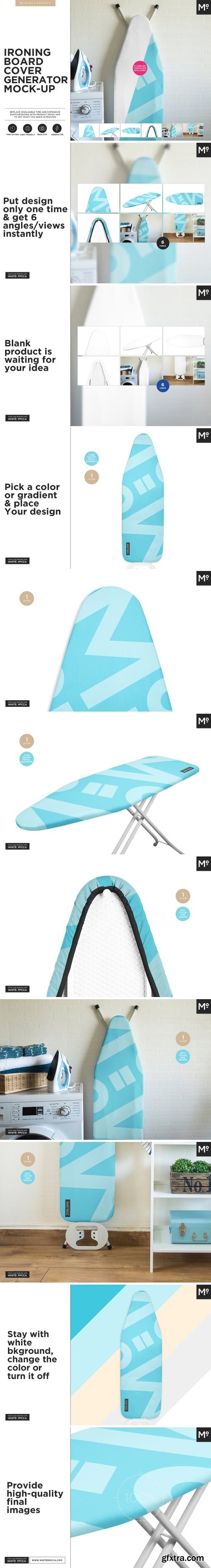 CM - Ironing Board Cover Generator Mockup 1579682