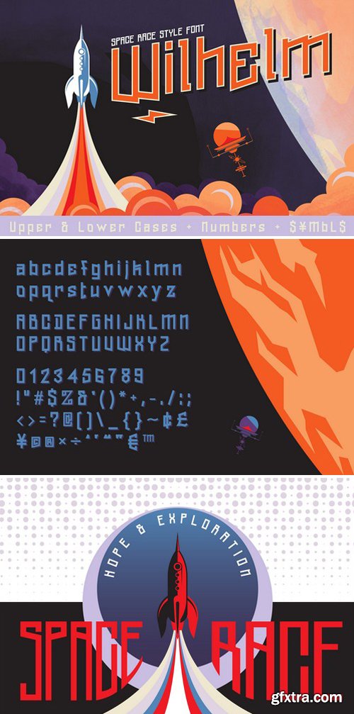 CM - Wilhelm Font &amp; Space Vectors 1645357