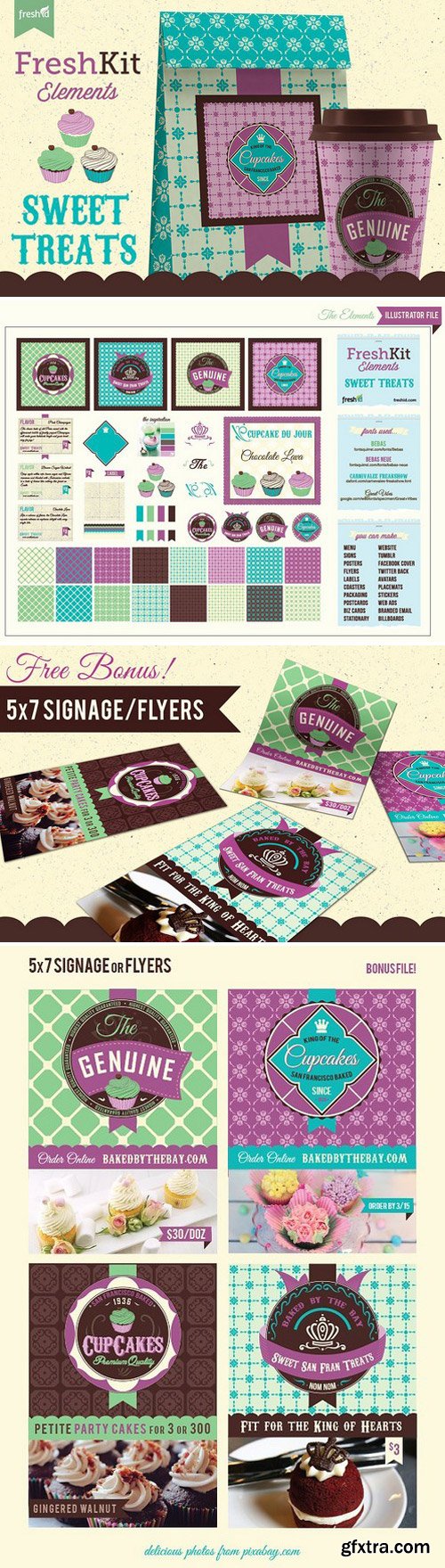 CM - Sweet Treats Branding Elements 1576729