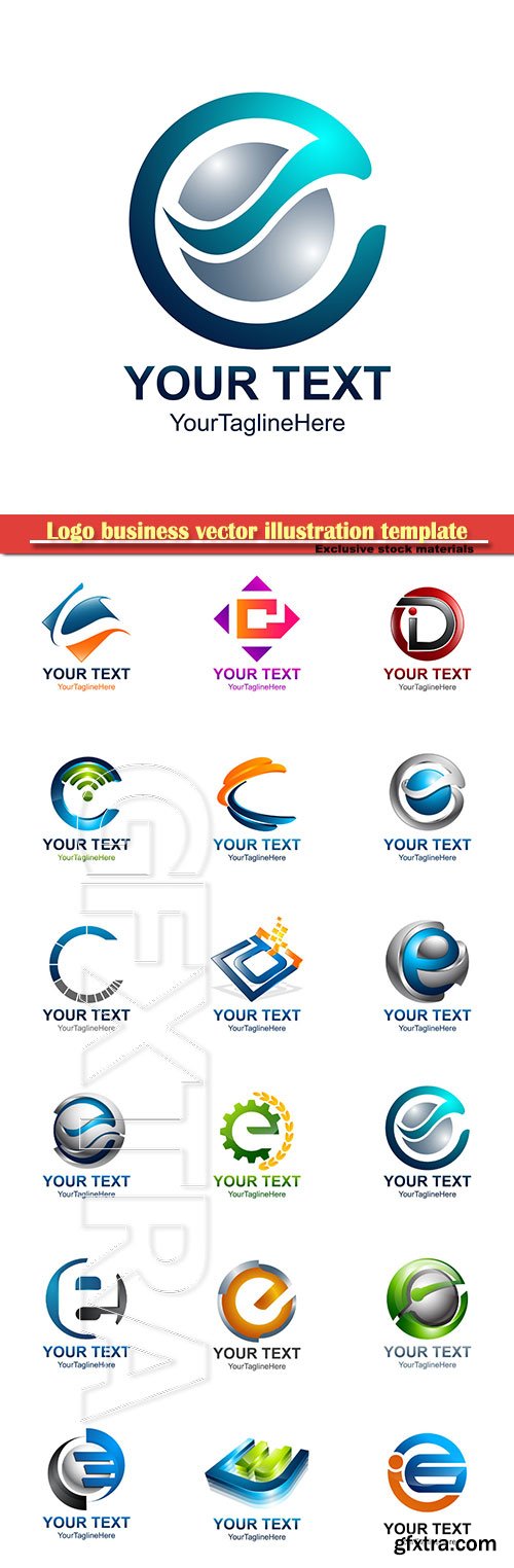 Logo business vector illustration template # 89