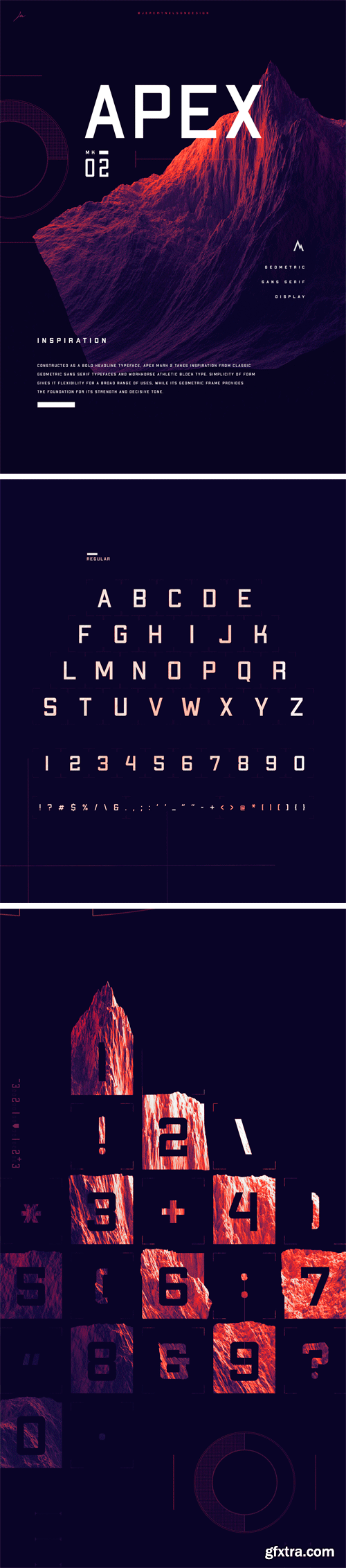 APEX Mk2 Display Typeface