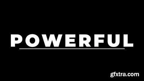 Power Typography Intro After Effects Template