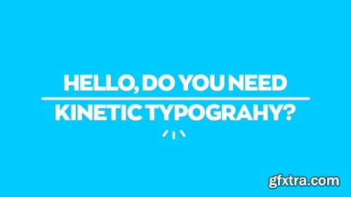 Clean Kinetic Typography After Effects Template