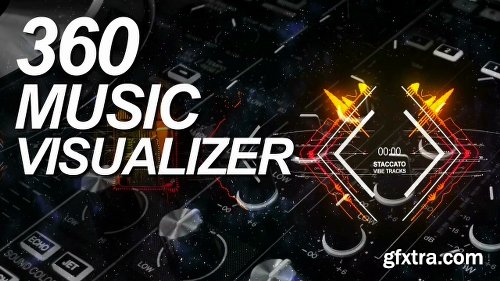 360 Music Visualizer After Effects Template