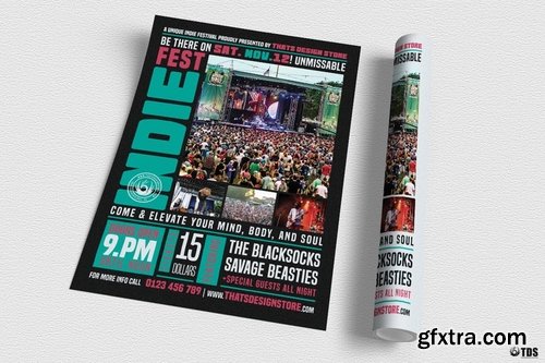 GraphicRiver - Indie Fest Flyer Template V2 16337332