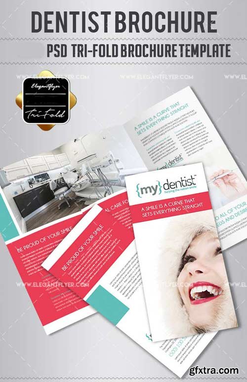 Dentist Tri-Fold V3 2018 PSD Brochure Template